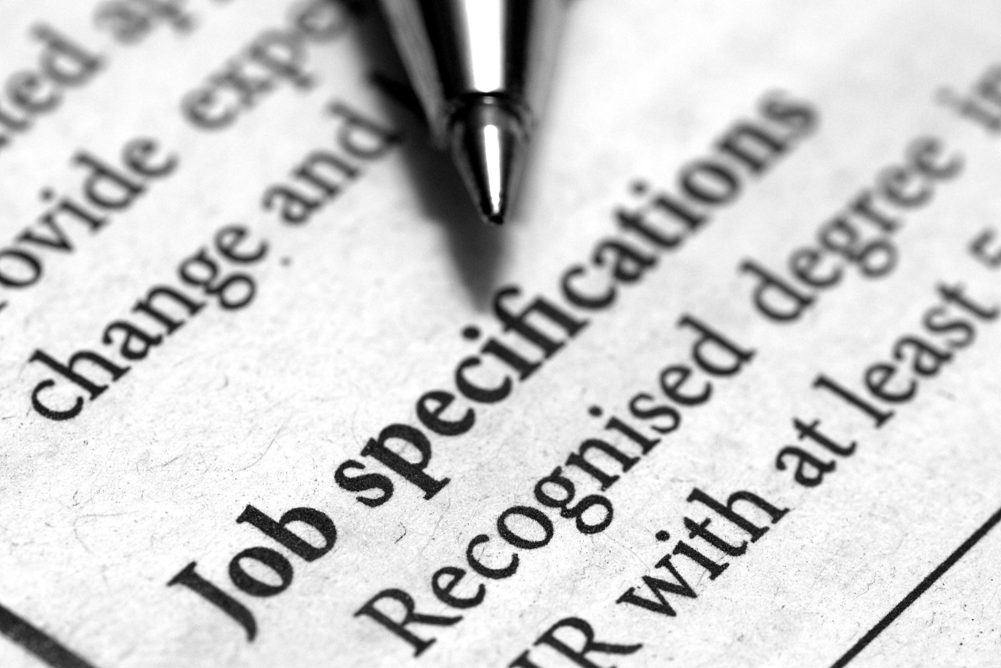 Job Specification Definition Example